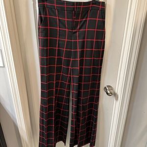 Alice And Olivia Classics black and red wide leg trouser size 6